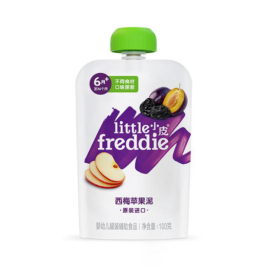 英国little freddie小皮西梅苹果泥 100g 商品图0