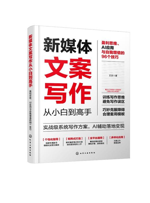 新媒体文案写作从小白到高手：盈利思维、AI应用与自我增值的96个技巧 商品图0