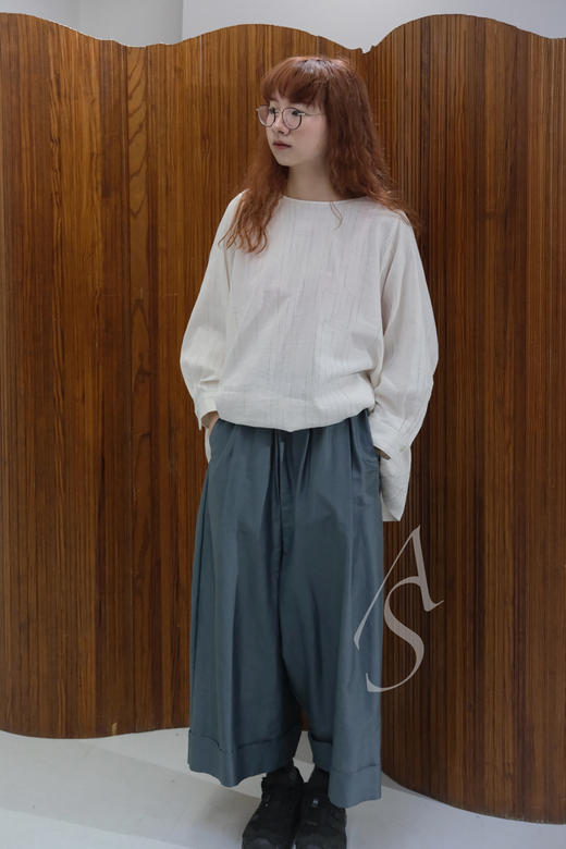 Toogood  铅蓝色BAKER丝棉阔腿裤 商品图4