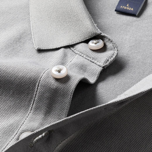 【含桑蚕丝】罗蒙夏季男士休闲商务polo衫男短袖男夏季薄款绣花冰丝t恤男短袖 商品图5