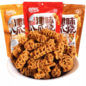 188g狗牙儿津味八爪烧(酱香烧烤味) 8090后儿时怀旧 大包膨化解馋零食小吃