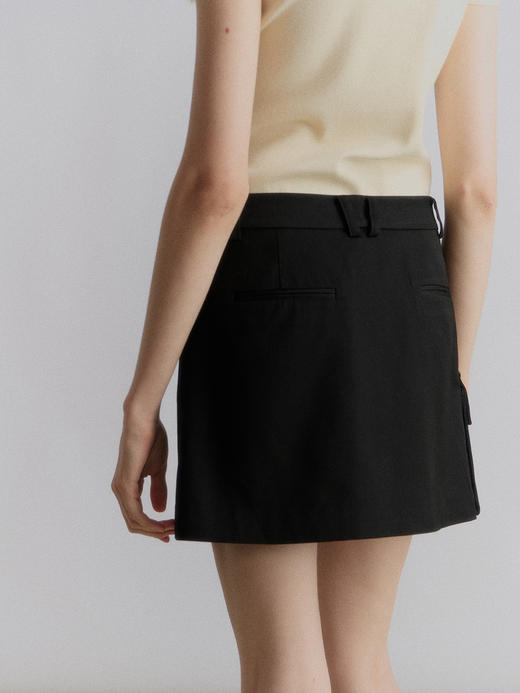VC｜SS24074 Esha skirt with pocket [ 半身裙  卡其 / 黑 ] 商品图5