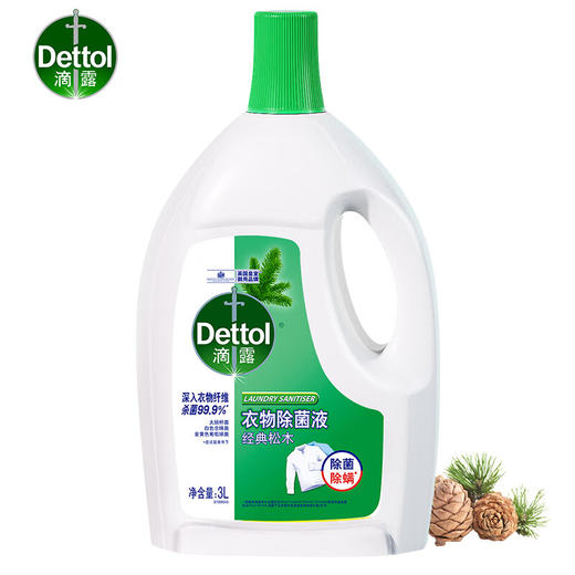 滴露（Dettol）衣物除菌液经典松木3L 商品图0