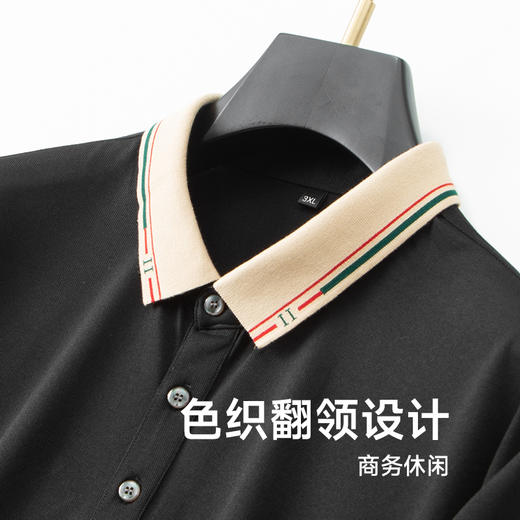 【新款DDA】大依优型大码短袖Polo衫翻领加肥加大男士大号弹力透气舒适夏季半袖透气 商品图2
