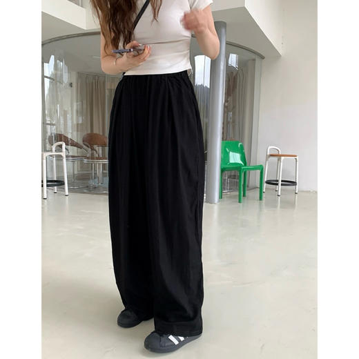 Spring Bubble/《春日氧气裤》丨纸片人阔腿裤 高腰垂感长裤 商品图2