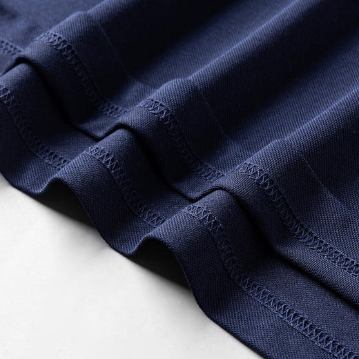 【恬妈推荐】【含桑蚕丝】罗蒙男士夏季商务polo衫男短袖男夏季薄款绣花冰丝t恤男短袖 商品图8