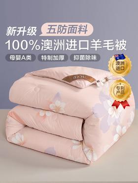 博洋家纺加厚澳洲纯羊毛被子棉被褥春秋被冬被