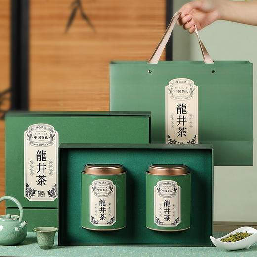 【御赏龙井】去寻 明前特级 龙井绿茶 至臻龙井礼盒 净含量250g 商品图5