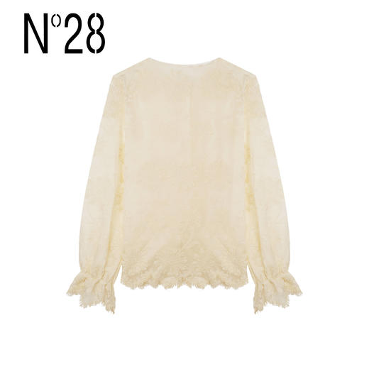 【破价】N°28【眼睫毛衬衫】百搭花边长袖衬衫正肩显瘦上衣9A11S008 商品图2