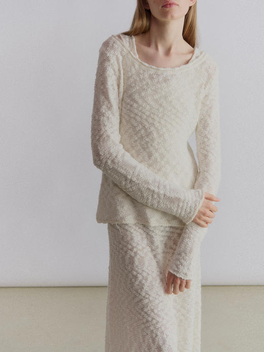 VC｜SS24038 Philou knit top  [ 上衣  白  ] 商品图4