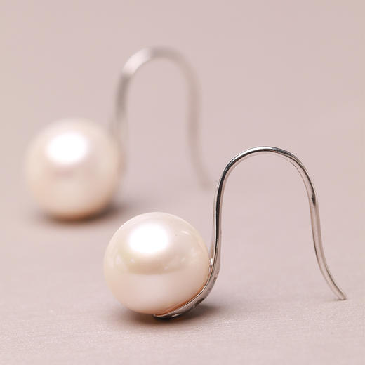 美裕 925银淡水珍珠耳钉 11-12mm 106702Z 商品图4