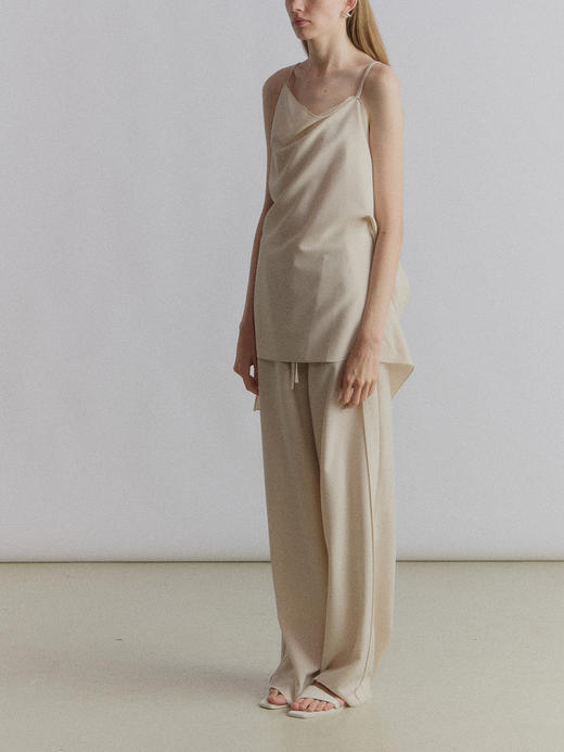 VC｜SS24071 Esha draped top [ 吊带上衣 深蓝 / 米 ] 商品图4
