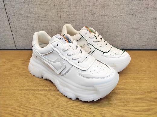 豪行春季新款22151020真皮时尚运动休闲中跟女鞋单鞋专柜正品 商品图0