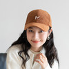 疯帽子 简约灯芯绒鸭舌帽 加宽帽檐显脸小棒球帽子女 通用款春季 商品缩略图3