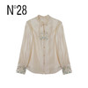 【破价】N°28 “大理衬衫”设计师衬衫新中式圆领刺绣长袖上衣9A11S005 商品缩略图1