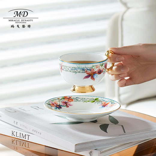 【春上新】10楼玛戈隆特    4头咖啡杯碟-兰亭雅宴     吊牌价688元    活动价482元 商品图3
