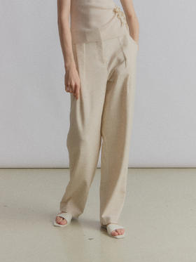 VC｜SS24094 Karys flap trousers [ 长裤 黑 / 燕麦 ]