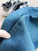 老米优品/大爱款！实物巨美~《重工晕染色复古牛仔镰刀裤》蓝绿色系晕染太别致了！宽松镰刀裤造型感十足~K240322A 商品缩略图5
