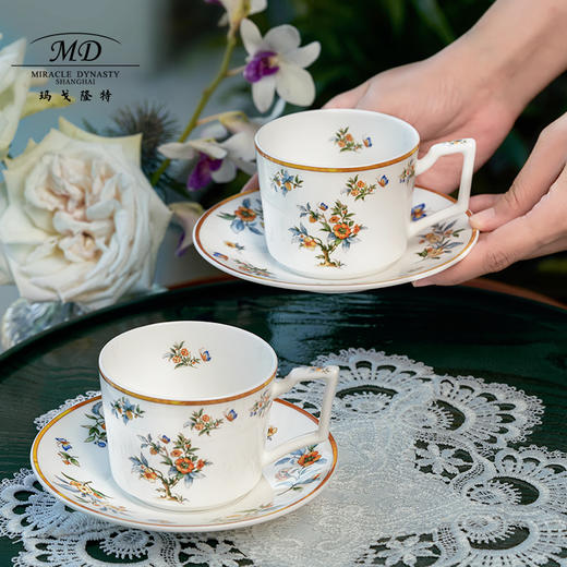 【春上新】10楼玛戈隆特  4头咖啡杯碟-和美家园      吊牌价688元    活动价482元 商品图4