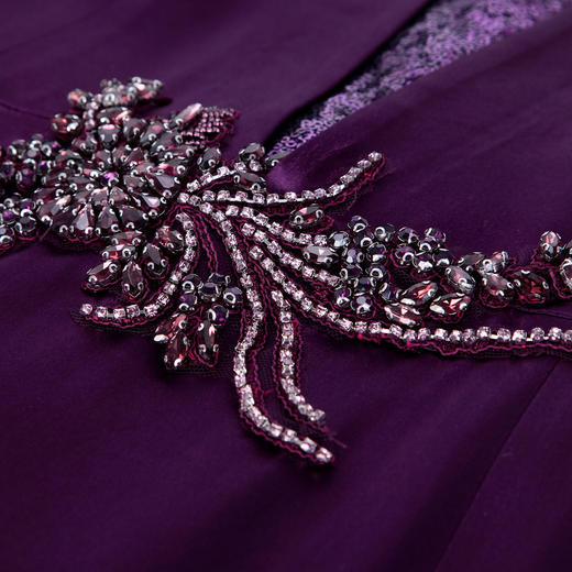 PE824斯尔丽24春夏新品礼服系列拼接闪亮柔软亮片连衣裙 商品图5