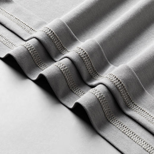 【含桑蚕丝】罗蒙夏季男士休闲商务polo衫男短袖男夏季薄款绣花冰丝t恤男短袖 商品图8