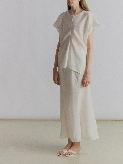 VC｜SS24035 Lou draped top [ 短袖上衣  黑 / 白 ] 商品图6