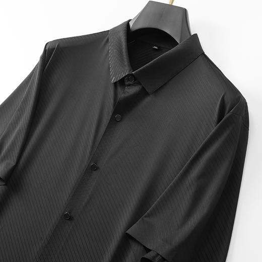 【冰丝高弹】【新款DDA】大依优型大码短袖衬衫加肥加大男装大号大码衬衣上衣男士绅士商务休闲半袖夏季 商品图2