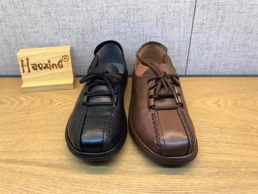 豪行2022年春季新品时尚休闲真皮软底女鞋妈妈鞋22192015专柜正品 商品图3