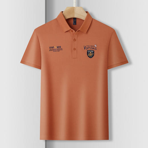 【蚕丝棉】罗蒙男士万针绣商务polo衫男短袖男夏季薄款男士短袖t恤男 商品图2