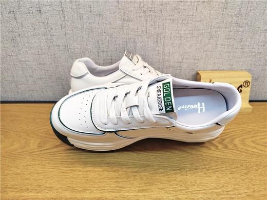 豪行春季新款22186916真皮时尚运动休闲中跟女鞋单鞋专柜正品 商品图2