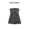 lost in echo设计师品牌Ari系列雪花重工水洗牛仔连衣裙 商品缩略图3