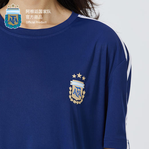 阿根廷国家队官方商品丨深蓝复古速干T恤防晒夏季训练短袖足球迷 商品图2