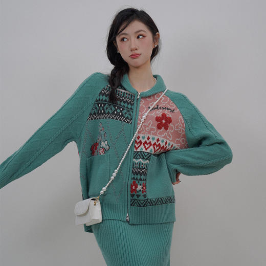 两三事随行欢脱冬季新款复古不对称毛织高腰半身裙长裙 商品图1