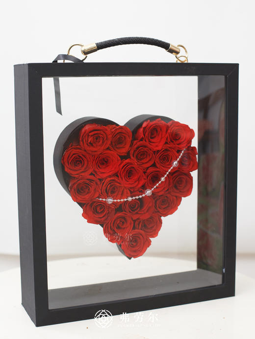 【永不凋谢】镜面之心永生花 商品图0