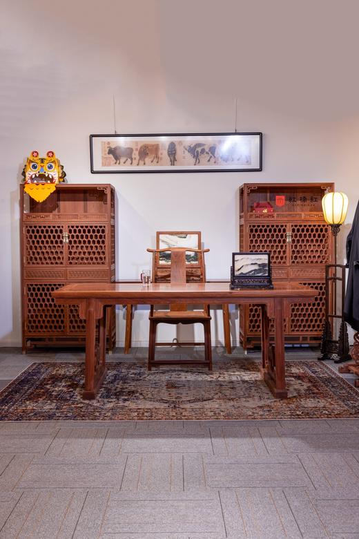 红桥红  家具严选  缅甸花梨（大果紫檀）【书房搭配】 商品图1