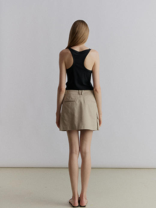VC｜SS24074 Esha skirt with pocket [ 半身裙  卡其 / 黑 ] 商品图9
