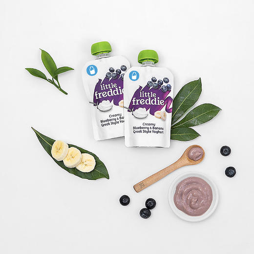 英国little freddie小皮发酵乳蓝莓香蕉泥 100g 商品图2