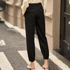 剩S 米思阳2026春季新款百搭时尚修身束脚裤小个子黑色显瘦九分裤1392 商品缩略图6