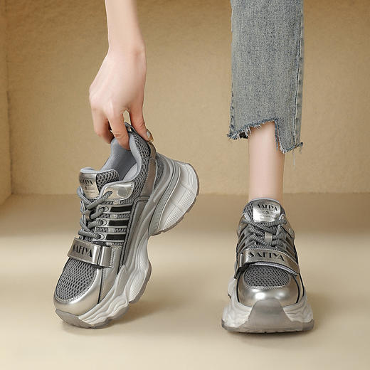 品质好货 | Safiya/索菲娅2024新款春季百搭厚底运动休闲老爹鞋 SF41112729 商品图6