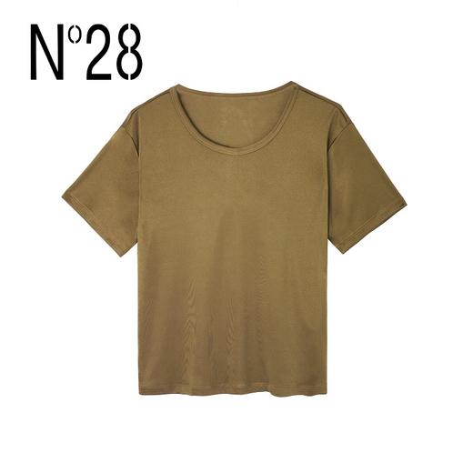 N°28【贵妇T】春款纯色百搭三醋酸气质上衣短袖T恤9A11T008 商品图4