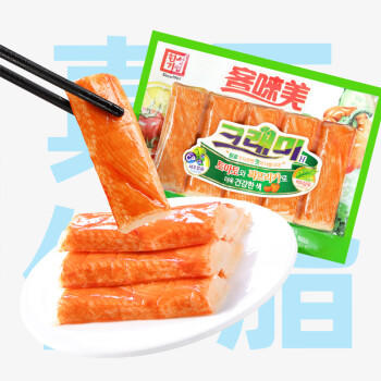 客唻美 韩国进口 蟹味棒90g*4 火锅零食泡面健身饭团 360g/4袋出游季 商品图0