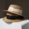 疯帽子 颜值系 夏季法式平顶礼帽遮阳草帽海边度假逛街 春夏 商品缩略图1