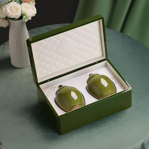 知音【实木烤漆.牛油果绿.小双瓷】150元1套.整箱12套 商品图2