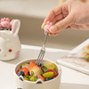 摩登主妇动物派对不锈钢吃水果叉子高级感甜品蛋糕叉水果签收纳罐 商品缩略图3
