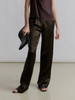 VC｜SS24079 Flowy satin trousers [ 醋酸长裤 咖 ] 商品缩略图1