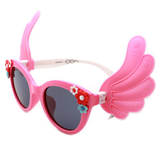 安比小翅膀可爱造型儿童太阳镜2-10岁女童墨镜防紫外线防强光遮阳镜21255 商品图2