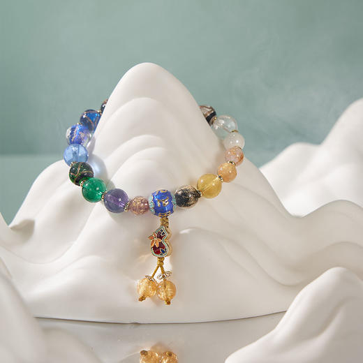 大英博物馆 东方梦境系列 香灰琉璃 十八籽 葫芦手链 送朋友 礼物 生日礼物 商品图3