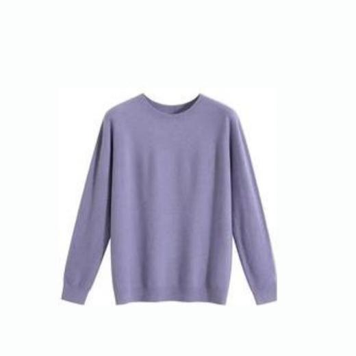 两三事春季新款简约圆领百搭长袖针织衫 商品图0