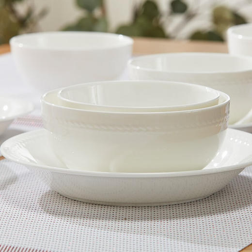 4人用10头骨瓷餐具套装 麦穗浮雕 商品图3