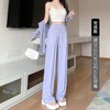 【锦纶冰丝防晒裤女 裤子夏新款女装】显瘦休闲裤 拖地垂感直筒阔腿裤 商品缩略图11